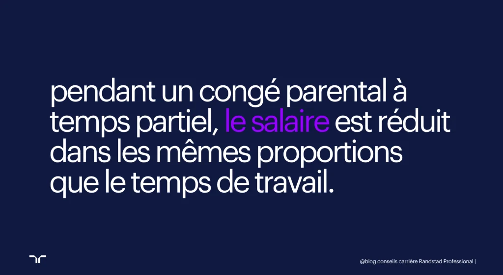 congé parental à temps partiel rémunération