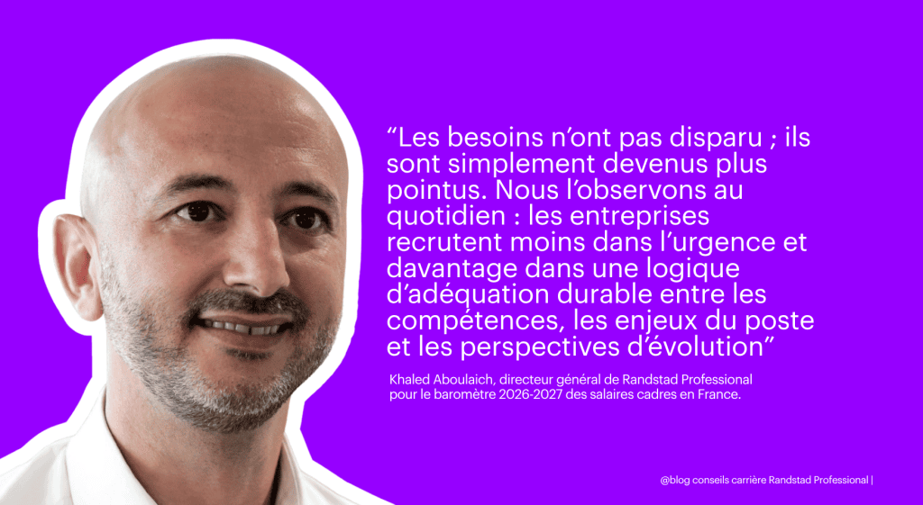 Citation Randstad Professional marche de l'emploi cadres en 2026-2027